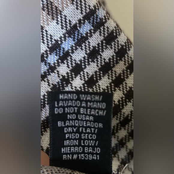 Timing Black and Tan (with subtle hints of light blue) Plaid Blazer - Picture 3 of 5